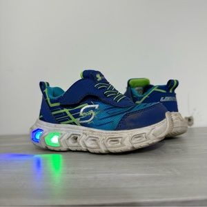 Blue light up shoes